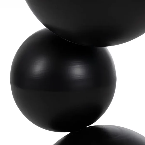 MESITA BEIGE-NEGRO METAL-MÁRMOL 60 X 60 X 58,50 CM - Imagen 5