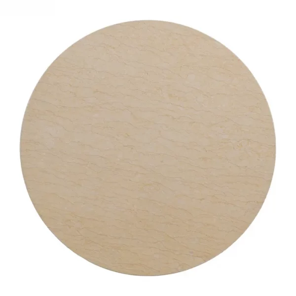 MESITA BEIGE-NEGRO METAL-MÁRMOL 60 X 60 X 58,50 CM - Imagen 6