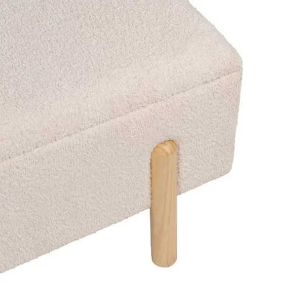 BANCO BAÚL CREMA DM-TEJIDO 122 X 42 X 45 CM - Imagen 8