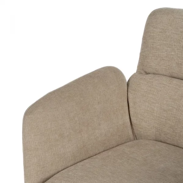 SILLÓN BEIGE TEJIDO-METAL SALÓN 69 X 70 X 79 CM - Imagen 6