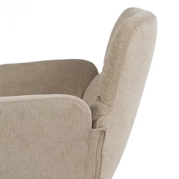 SILLÓN BEIGE TEJIDO-METAL SALÓN 69 X 70 X 79 CM - Imagen 7