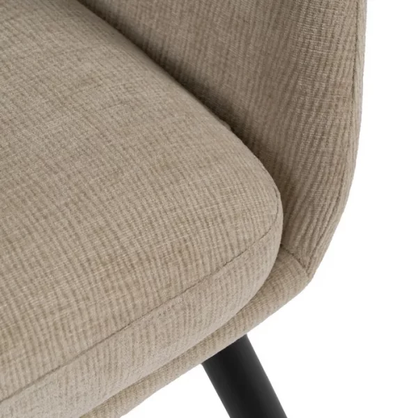 SILLÓN BEIGE TEJIDO-METAL SALÓN 69 X 70 X 79 CM - Imagen 8