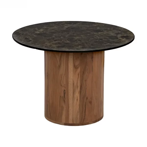 S/2 MESA CENTRO MADERA / CERÁMICA SALÓN 80 X 80 X 34 CM - Imagen 5
