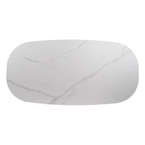 MESA COMEDOR BLANCO-NATURAL DM-CERÁMICA 180 X 90 X 75 CM - Imagen 5