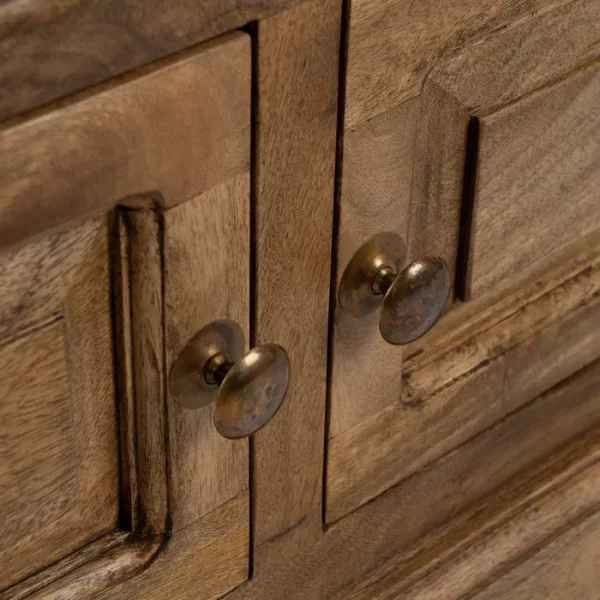 MUEBLE TV NATURAL MADERA DE MANGO SALÓN 198 X 45 X 50 CM - Imagen 8