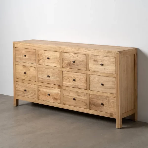 APARADOR NATURAL MADERA MINDI SALÓN 170 X 40 X 88 CM - Imagen 2