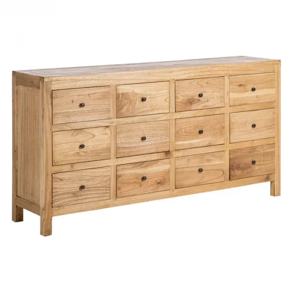 APARADOR NATURAL MADERA MINDI SALÓN 170 X 40 X 88 CM - Imagen 3