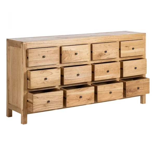 APARADOR NATURAL MADERA MINDI SALÓN 170 X 40 X 88 CM - Imagen 4