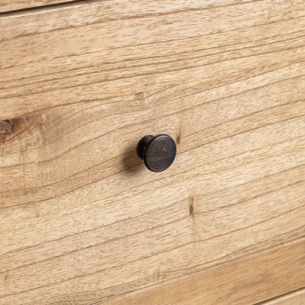 APARADOR NATURAL MADERA MINDI SALÓN 170 X 40 X 88 CM - Imagen 8