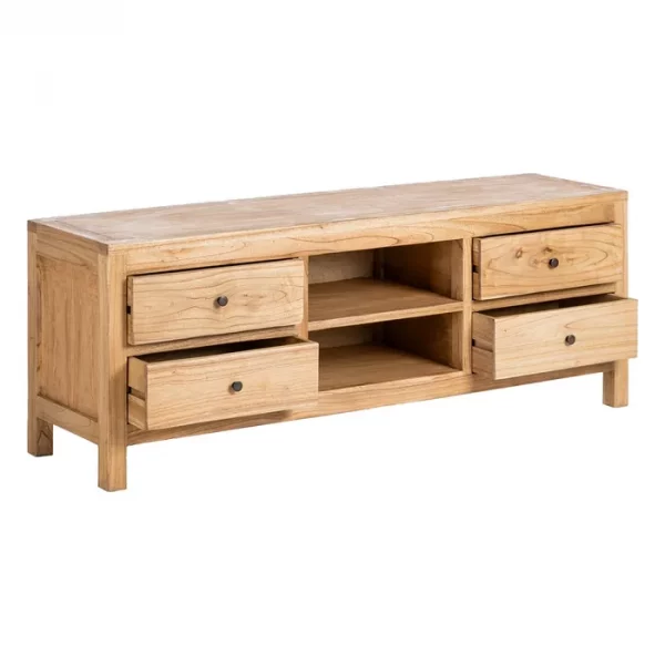 MUEBLE TV NATURAL MADERA MINDI SALÓN 150 X 40 X 55 CM - Imagen 3