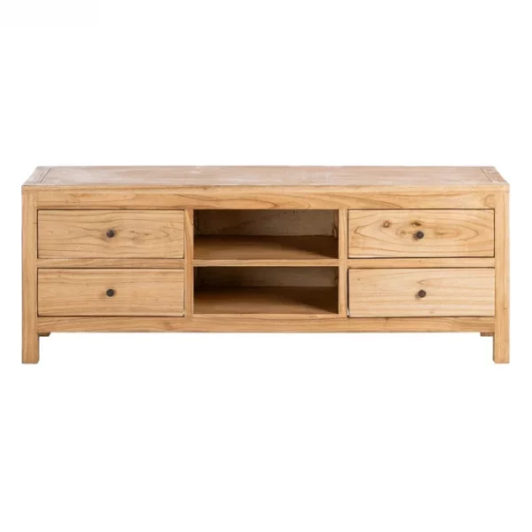 MUEBLE TV NATURAL MADERA MINDI SALÓN 150 X 40 X 55 CM - Imagen 4