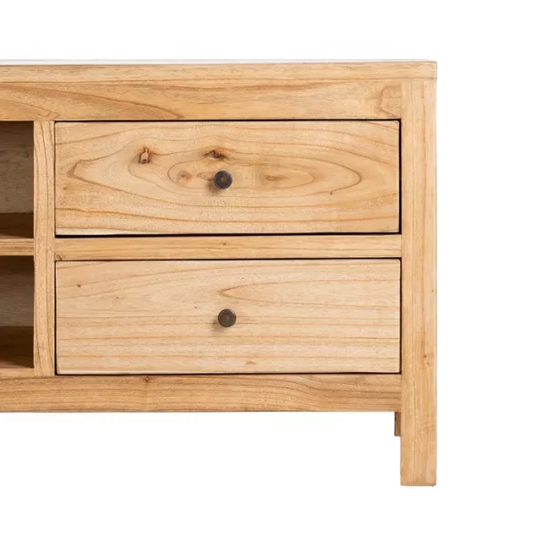 MUEBLE TV NATURAL MADERA MINDI SALÓN 150 X 40 X 55 CM - Imagen 10