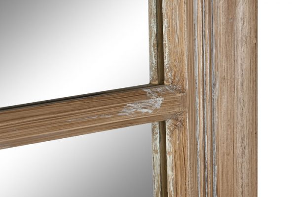 ESPEJO PAULOWNIA CRISTAL 70,5X4X170,5 VENTANA - Imagen 3
