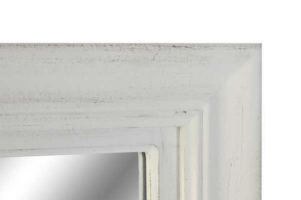 ESPEJO PAULOWNIA CRISTAL 68X4X128 VENTANA BLANCO - Imagen 3