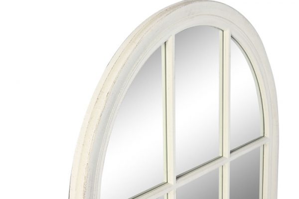 ESPEJO PAULOWNIA CRISTAL 80X4X140 VENTANA BLANCO - Imagen 2