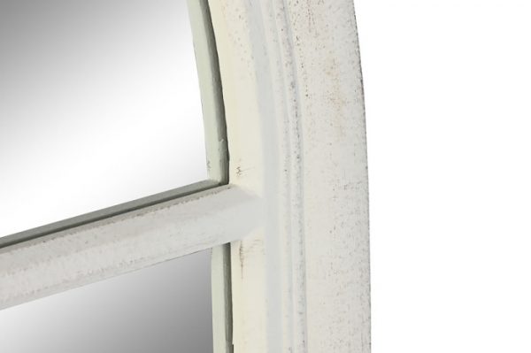 ESPEJO PAULOWNIA CRISTAL 80X4X140 VENTANA BLANCO - Imagen 3