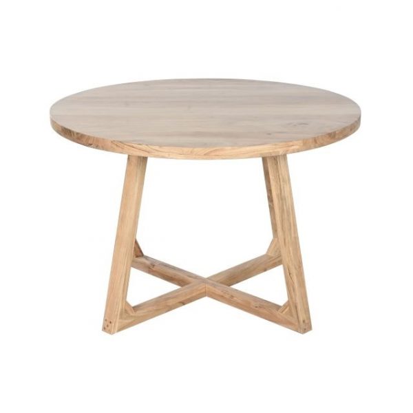MESA REDONDA COMEDOR ACACIA 115X115X76