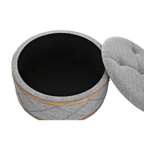 DESCALZADORA SET 2 POLIESTER MADERA 80X80X43 - Imagen 3