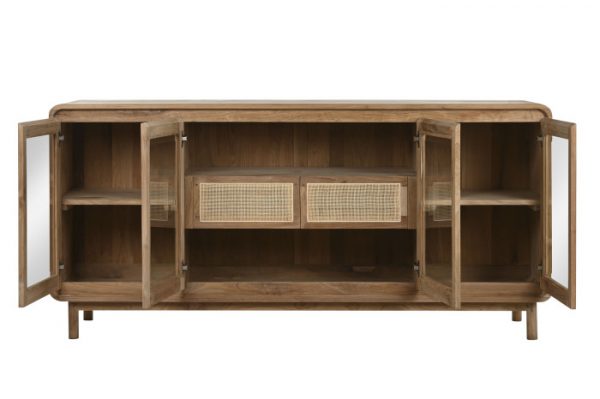 BUFFET TECA CRISTAL 180X50X90 NATURAL - Imagen 4