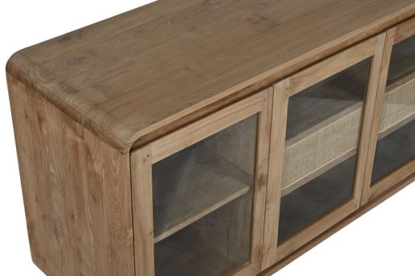 BUFFET TECA CRISTAL 180X50X90 NATURAL - Imagen 5