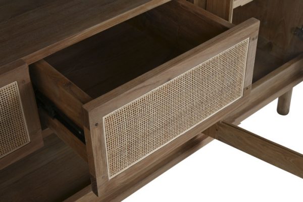 BUFFET TECA CRISTAL 180X50X90 NATURAL - Imagen 8