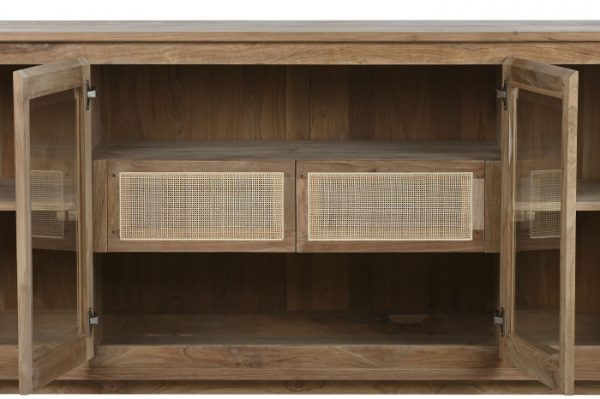 BUFFET TECA CRISTAL 180X50X90 NATURAL - Imagen 9