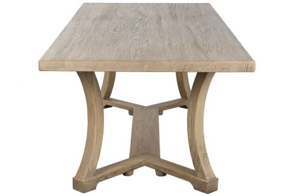 MESA COMEDOR OLMO MACIZO 240X100X76 NATURAL - Imagen 3