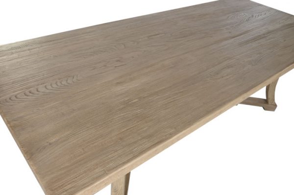 MESA COMEDOR OLMO MACIZO 240X100X76 NATURAL - Imagen 4