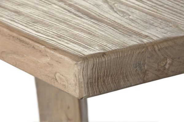 MESA COMEDOR OLMO MACIZO 240X100X76 NATURAL - Imagen 5