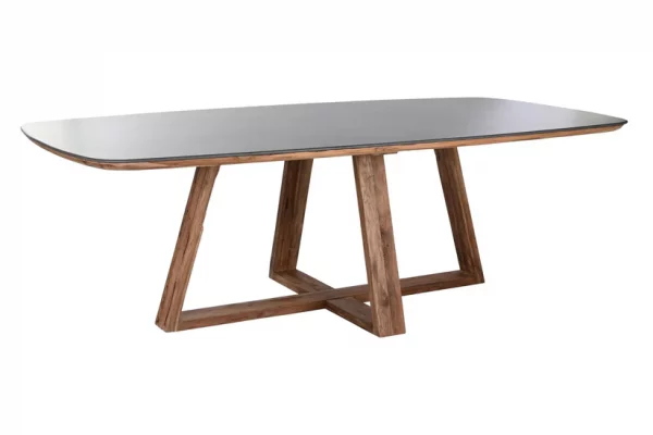 MESA COMEDOR TECA RECICLADA CERAMICA 240X120X78 - Imagen 2