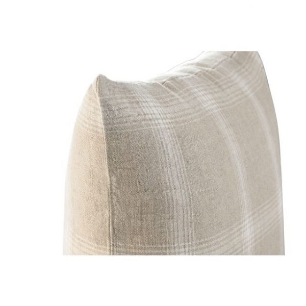 COJIN LINO 50X8X50 525 GRS CUADROS NATURAL - Imagen 2