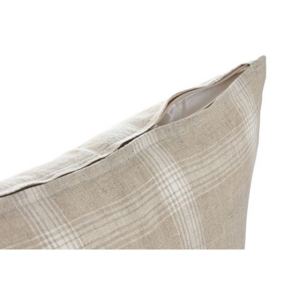 COJIN LINO 50X8X50 525 GRS CUADROS NATURAL - Imagen 3