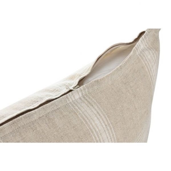 COJIN LINO 60X8X40 CUADROS NATURAL - Imagen 3