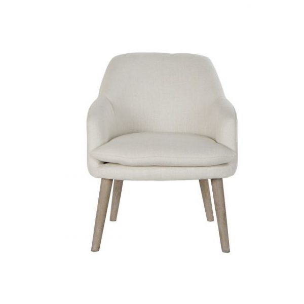 BUTACA POLIESTER RUBBERWOOD 61X68X78 BEIGE - Imagen 5