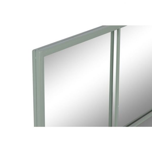 ESPEJO HIERRO CRISTAL 90X2X90 VENTANA VERDE MENTA - Imagen 2