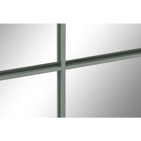 ESPEJO HIERRO CRISTAL 90X2X90 VENTANA VERDE MENTA - Imagen 3