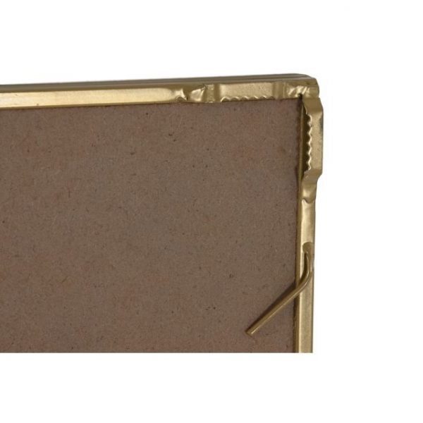 ESPEJO HIERRO CRISTAL 90X2X90 DORADO - Imagen 4