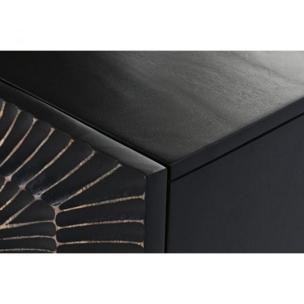 APARADOR MANGO METAL 81X45X75 MANDALA NEGRO - Imagen 6