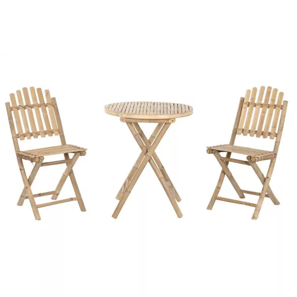 MESA SET 3 BAMBU 61X61X73 PLEGABLE