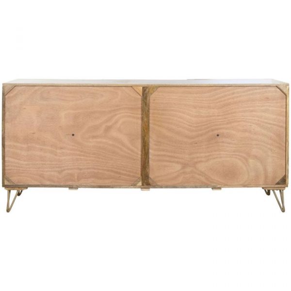 BUFFET MANGO METAL 160X45X75 MANDALA NATURAL - Imagen 9