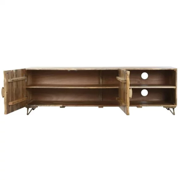 MUEBLE TV MANGO METAL 160X40X50 MANDALA NATURAL - Imagen 9