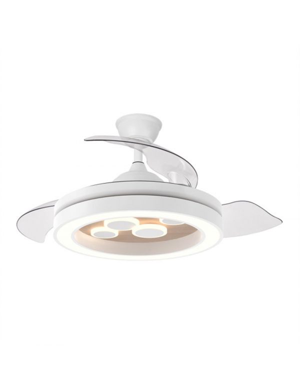 VENTILADOR DC CUPIDO 55W BLANCO/HAYA 3ASP.107D 4960L 3000-4500-6500K REG.INTENSIDAD REMOTO+MEMORIA+TEMPORIZADOR - Imagen 2