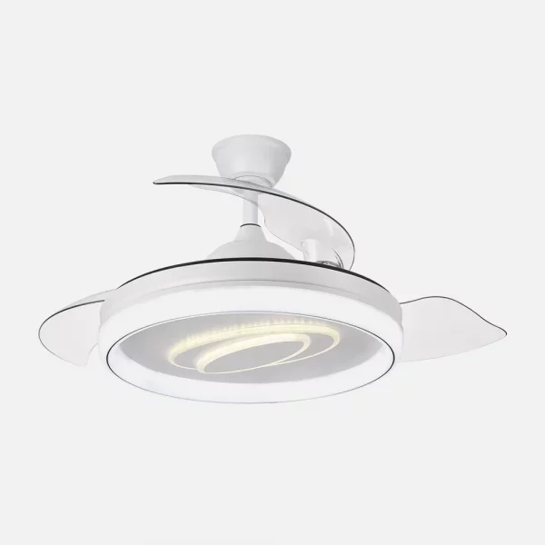 VENTILADOR DC MARACANA 57W BLANCO 3ASP.107D 5980LM 3000-4500-6500K REG.INTENSIDAD REMOTO+MEMORIA+TEMPORIZADOR - Imagen 3