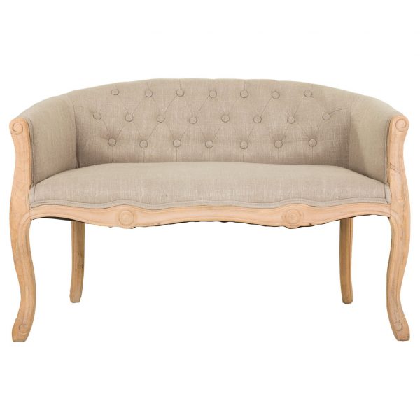 SOFA DE MADERA Y TAPIZADO 107X61X70CM - Imagen 2