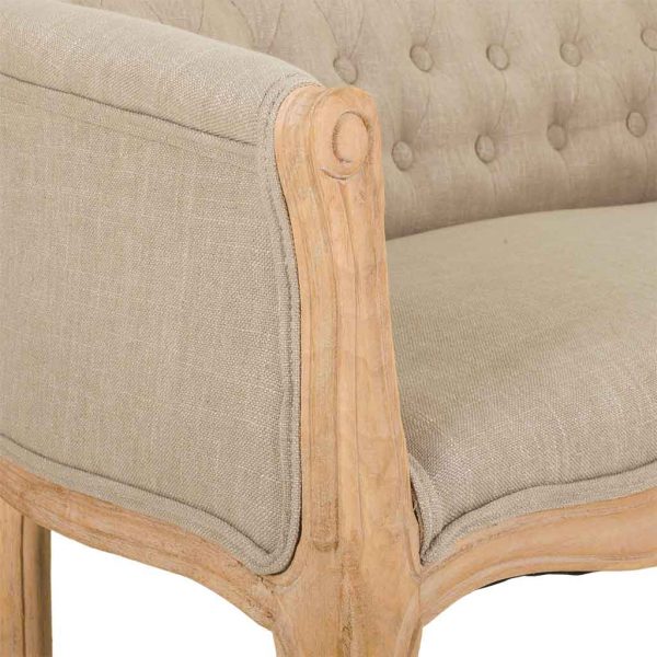 SOFA DE MADERA Y TAPIZADO 107X61X70CM - Imagen 5