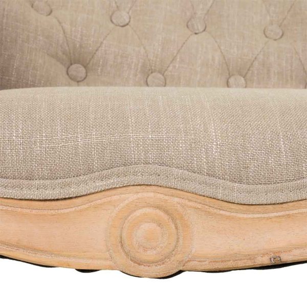 SOFA DE MADERA Y TAPIZADO 107X61X70CM - Imagen 6