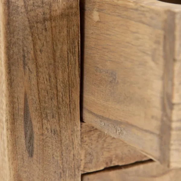 MESITA NATURAL MADERA MINDI DORMITORIO 40 X 30 X 72 CM - Imagen 4