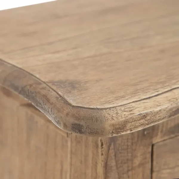 MESITA NATURAL MADERA MINDI DORMITORIO 40 X 30 X 72 CM - Imagen 5