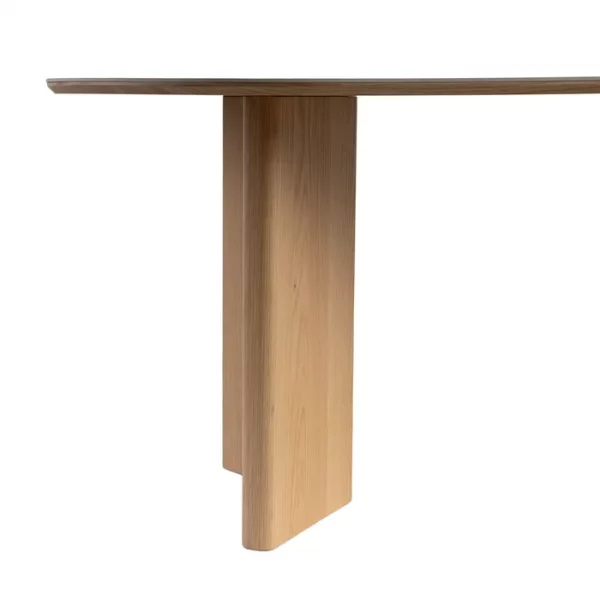 MESA COMEDOR BLANCO-NATURAL DM-CERÁMICA 180 X 90 X 76 CM - Imagen 3