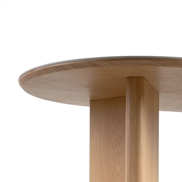 MESA COMEDOR BLANCO-NATURAL DM-CERÁMICA 180 X 90 X 76 CM - Imagen 4